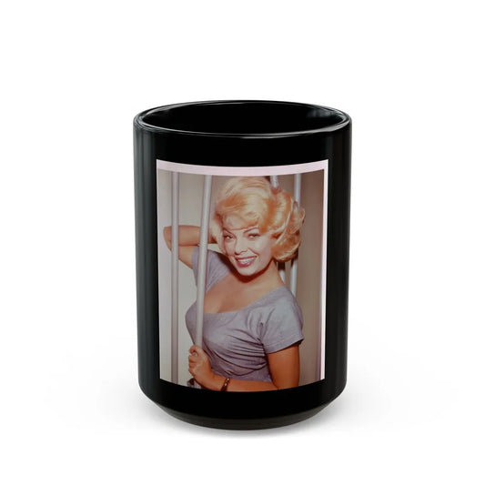 Barbara Nichols #492 (Vintage Female Icon) Black Coffee Mug-15oz-Go Mug Yourself