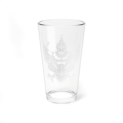 Thai government Garuda emblem Version 1 (Thailand) (Coat of Arms) Pint Glass 16oz