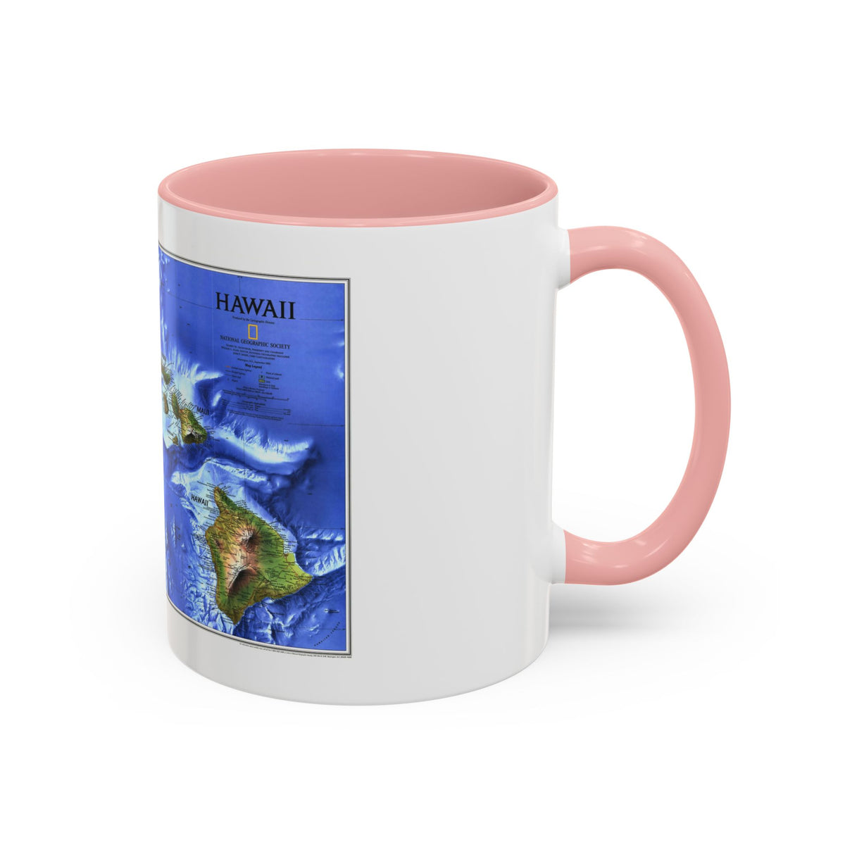 USA - Hawaii (1995) (Map) Accent Coffee Mug