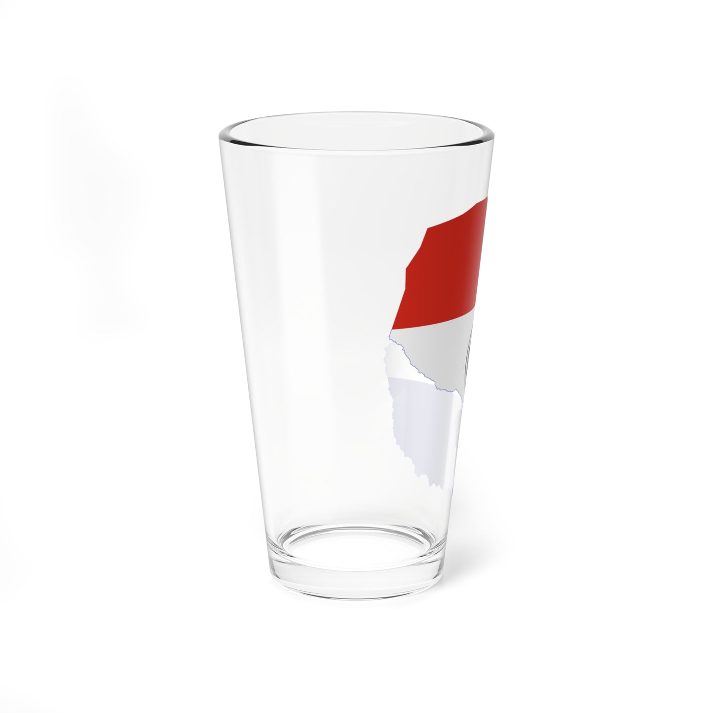 Flag-map of Paraguay (Paraguay) Pint Glass 16oz
