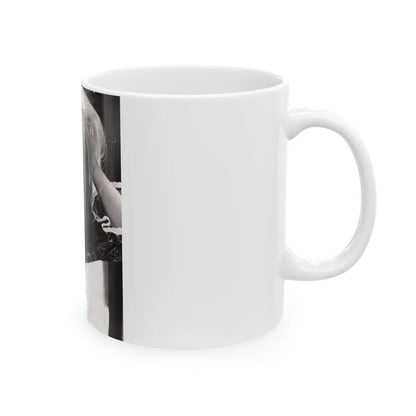 Ingrid Pitt #132 (Vintage Female Icon) White Coffee Mug-Go Mug Yourself