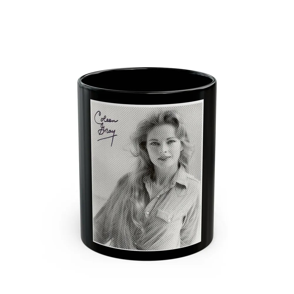 Coleen Gray #13 (Vintage Female Icon) Black Coffee Mug-11oz-Go Mug Yourself