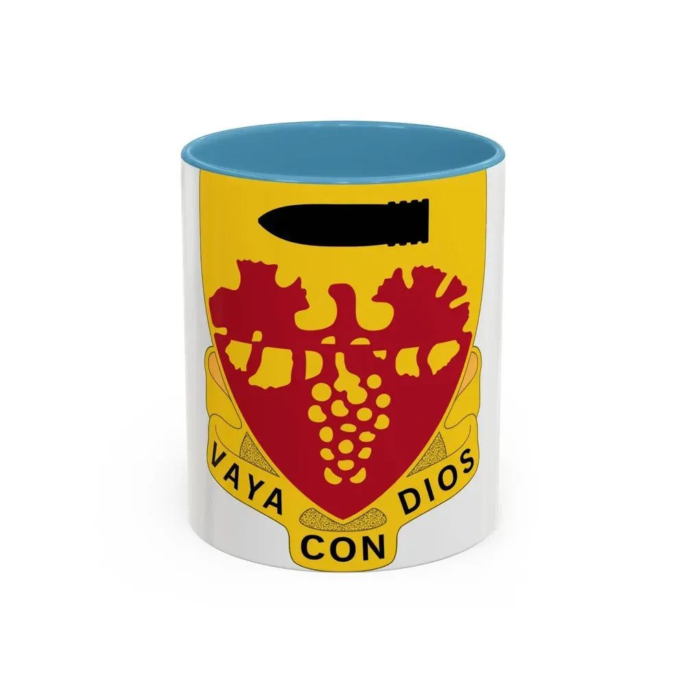 564th Field Artillery Battalion (U.S. Army) Accent Coffee Mug 11oz Light Blue - Go Mug Yourself