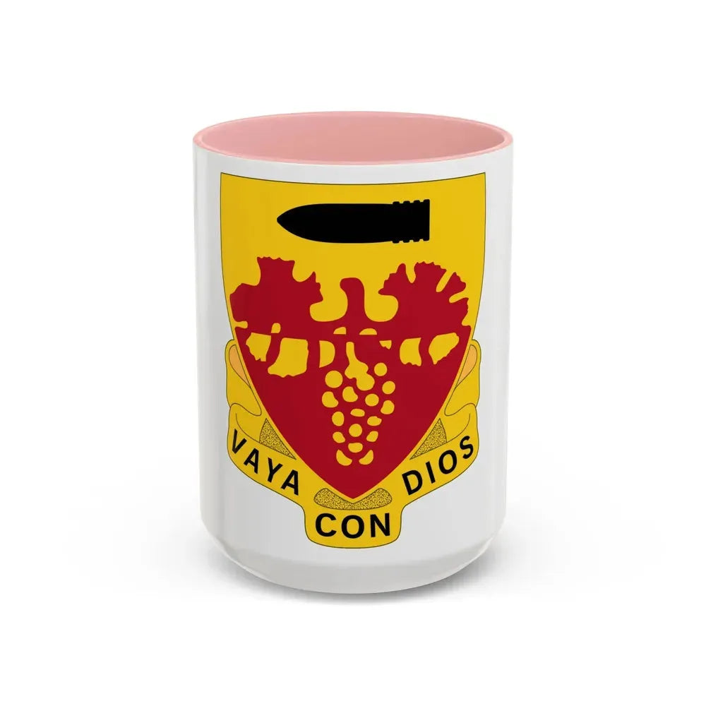 564th Field Artillery Battalion (U.S. Army) Accent Coffee Mug 15oz Pink - Go Mug Yourself