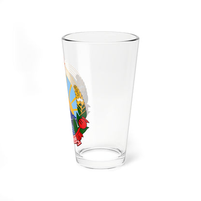 Emblem of Macedonia 1946-2009 (Yugoslavia) (Coat of Arms) Pint Glass 16oz