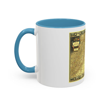 USA - Washington, Historic and Scenic (1939) (Map) Accent Coffee Mug