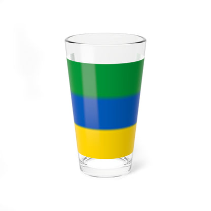Flag of Nyzhnie Luhansk Oblast (Ukraine) Pint Glass 16oz