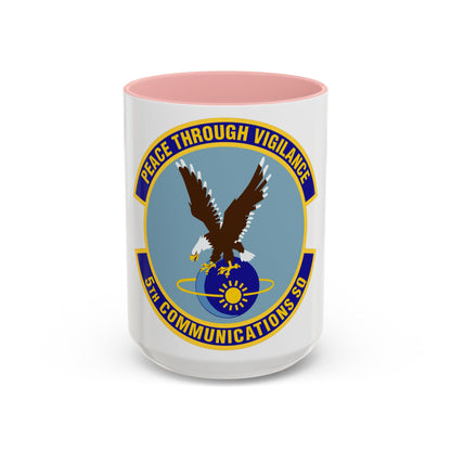 5th Communications Squadron (U.S. Air Force) Accent Coffee Mug