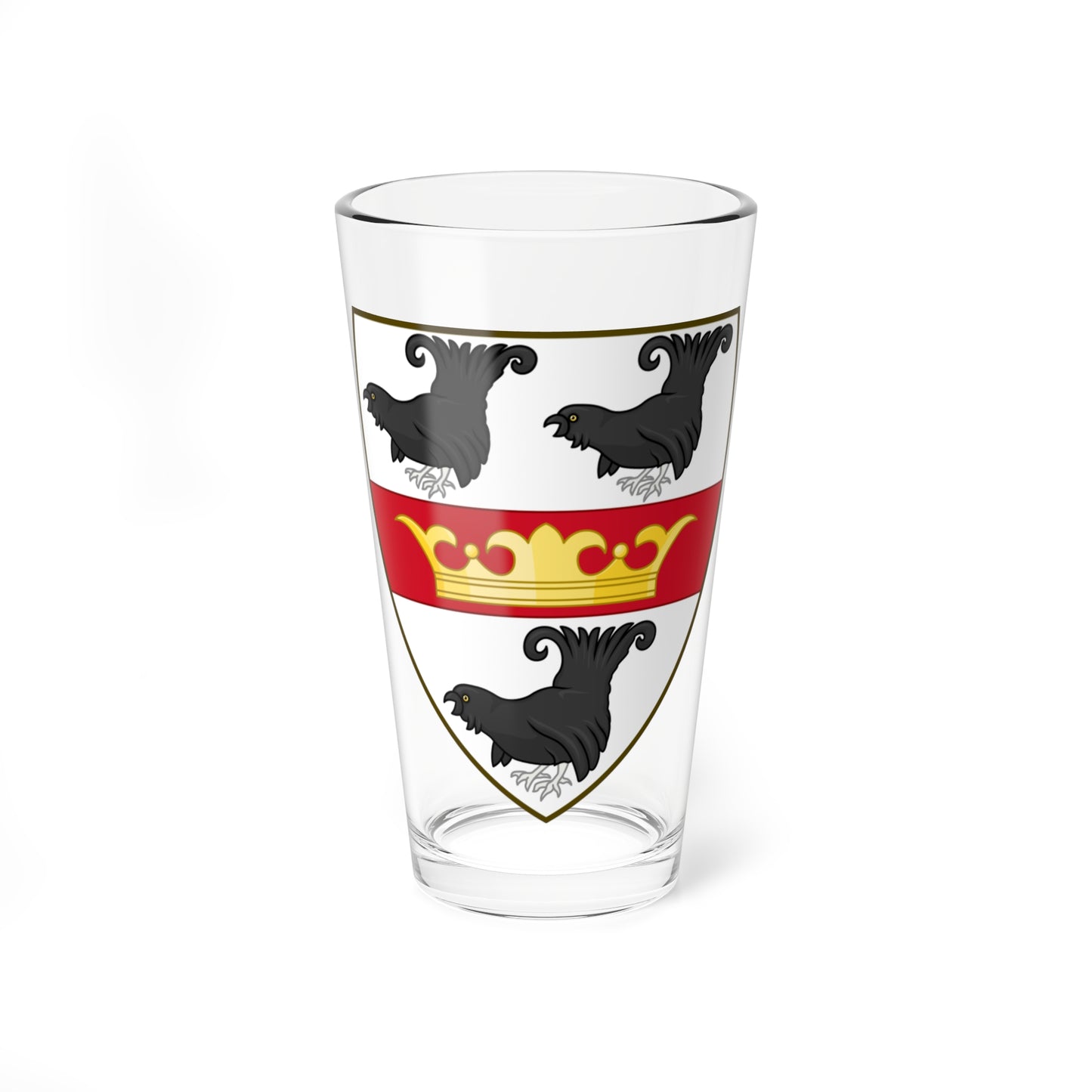 Coat of arms of Viborg County 1959-1977 (Denmark) (Coat of Arms) Pint Glass 16oz