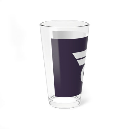 Flag of Masaki Ehime (Japan) Pint Glass 16oz