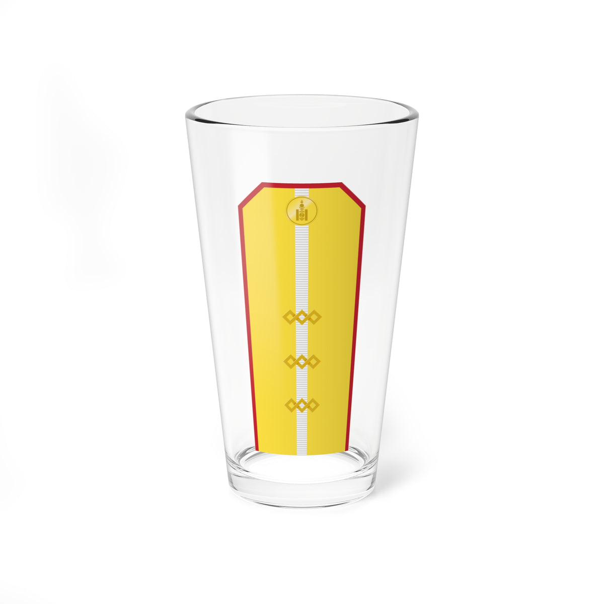 Mongolian Army Senior sergeant parade 1990 1998 (Mongolia) (Military Rank) Pint Glass 16oz