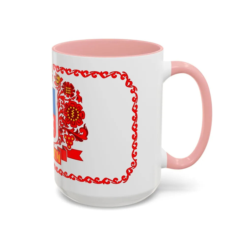 Flag of Cherkasy Ukraine - Accent Coffee Mug-Go Mug Yourself