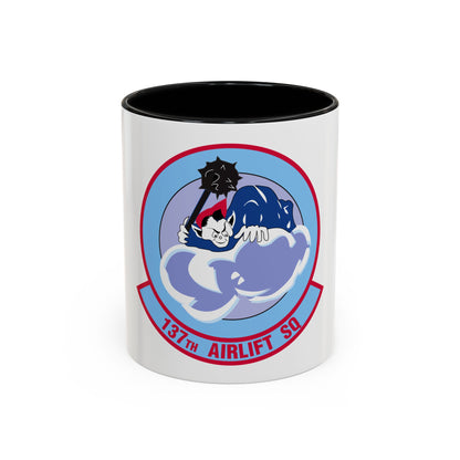 137 Airlift Squadron (U.S. Air Force) Accent Coffee Mug
