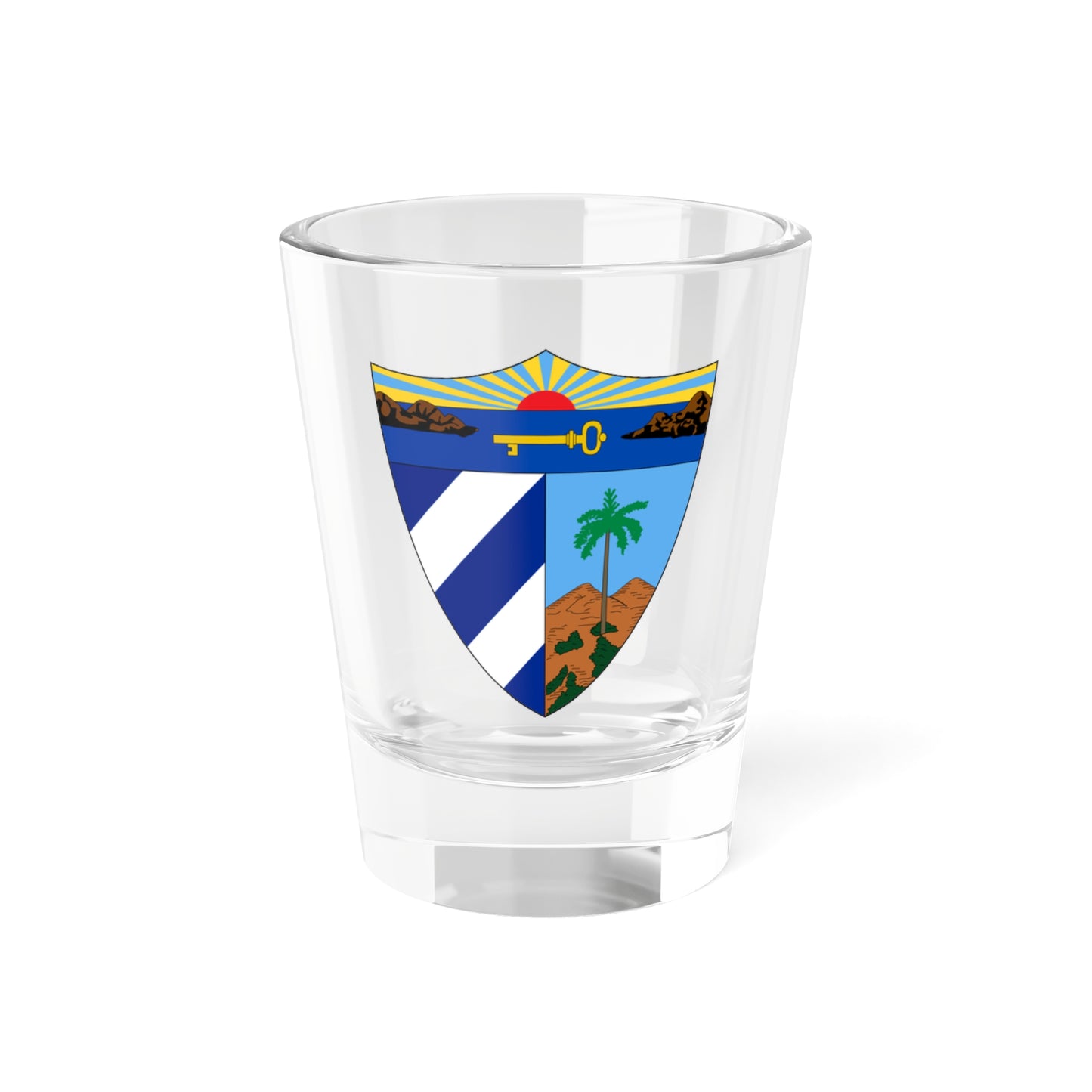 Insigne Cubicum (Cuba) (Coat of Arms) Shot Glass 1.5oz