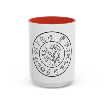 Emblem of Civitas Schinesghe - Accent Coffee Mug-15oz-Red-Go Mug Yourself