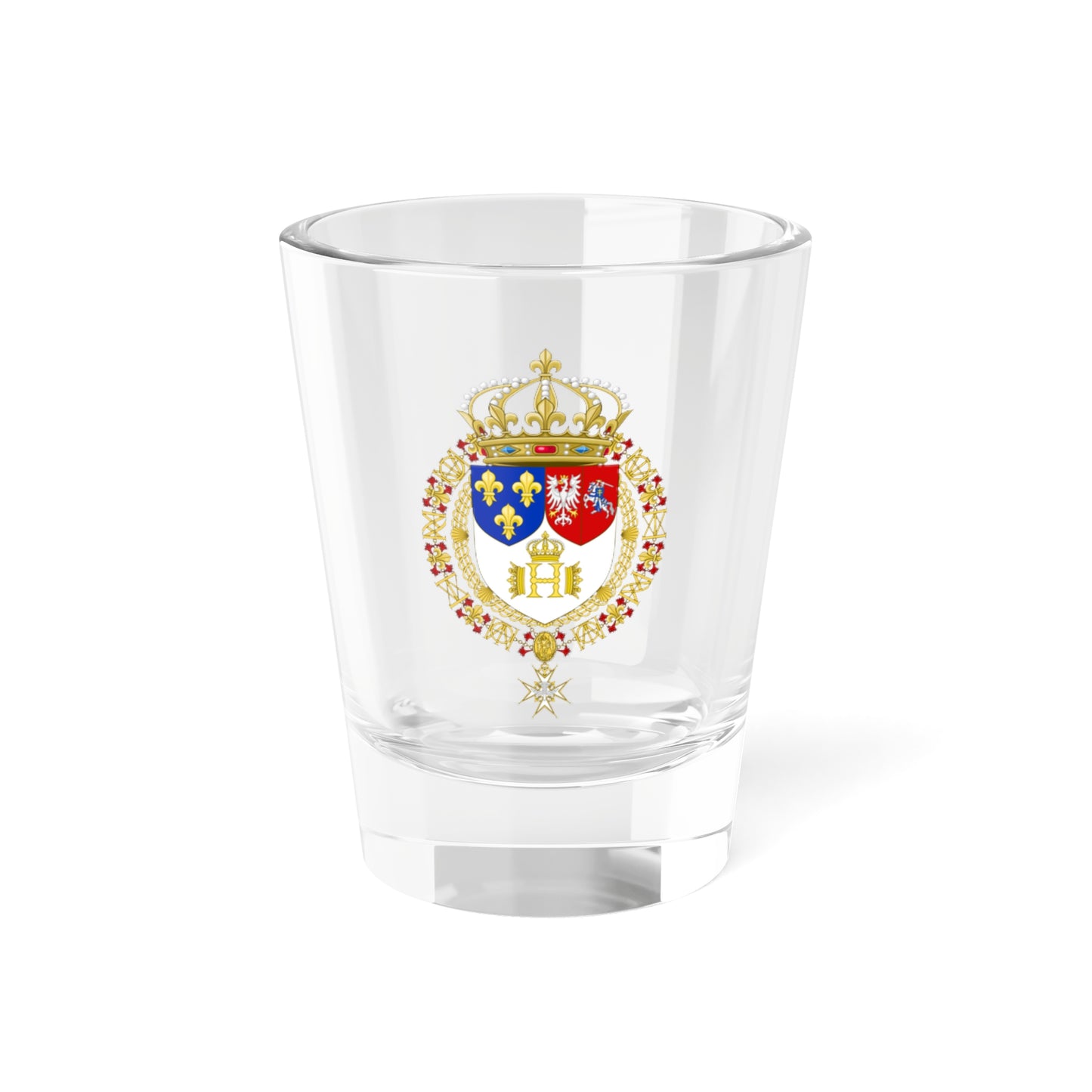 Coat of Arms of Henry III of France (Lithuania) (Coat of Arms) Shot Glass 1.5oz