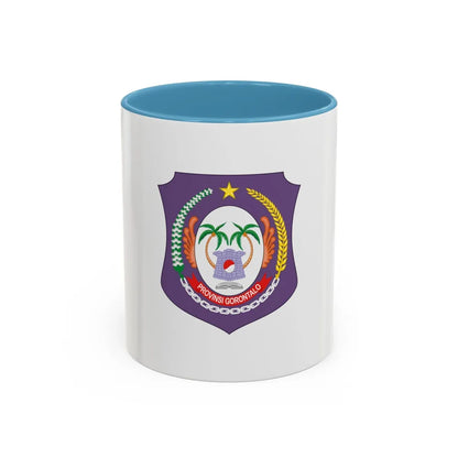 Flag of Gorontalo Indonesia - Accent Coffee Mug-11oz-Light Blue-Go Mug Yourself