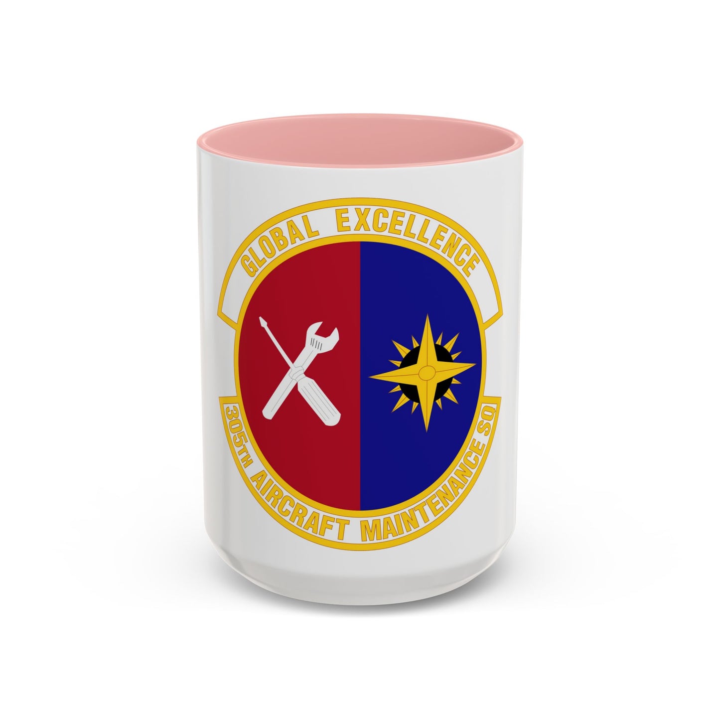 305 Aircraft Maintenance Squadron AMC (U.S. Air Force) Accent Coffee Mug