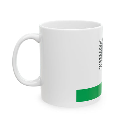 Albanian Coast Guard Ensign - White Coffee Mug