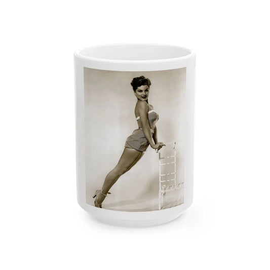 Debra Paget #499 (Vintage Female Icon) White Coffee Mug-15oz-Go Mug Yourself