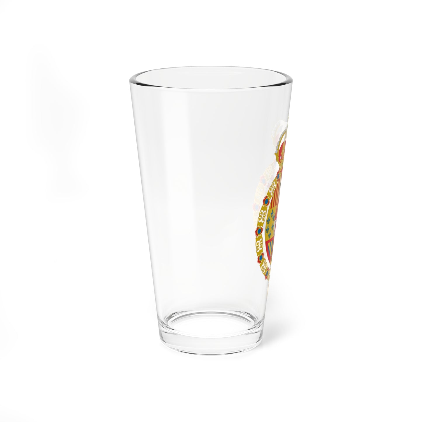 Escudo de armas de Carlos III Toison (Spain) (Coat of Arms) Pint Glass 16oz