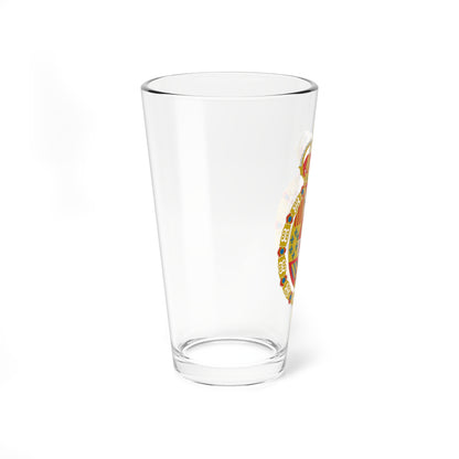 Escudo de armas de Carlos III Toison (Spain) (Coat of Arms) Pint Glass 16oz