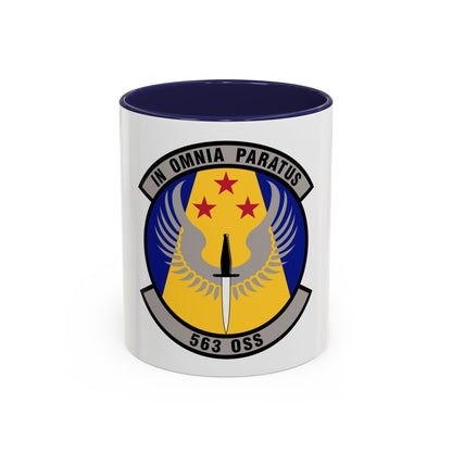 563d Operations Support Squadron (U.S. Air Force) Accent Coffee Mug
