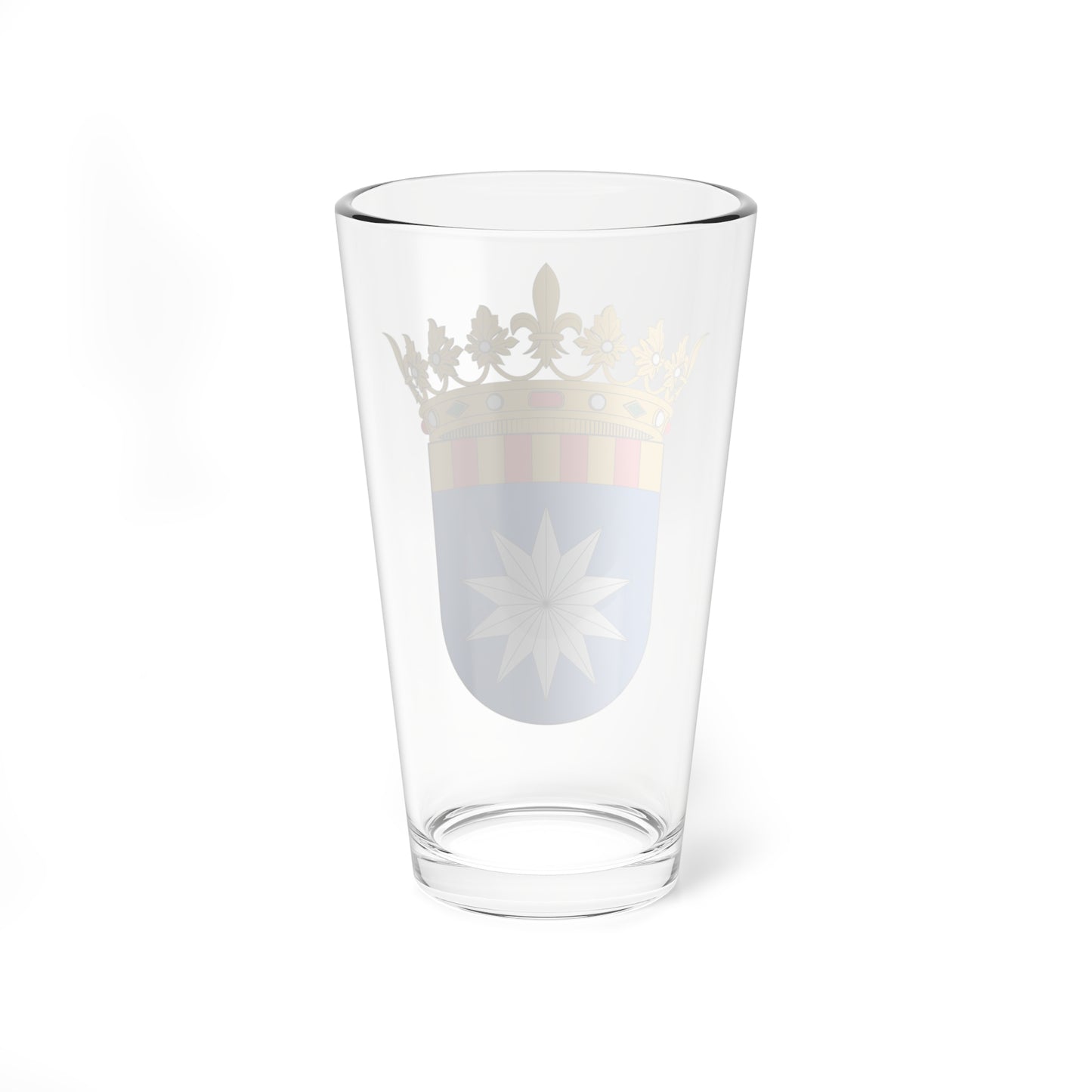 Escudo de la Comarca de la Ribera Baja del Ebro (Spain) (Coat of Arms) Pint Glass 16oz