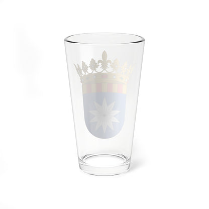 Escudo de la Comarca de la Ribera Baja del Ebro (Spain) (Coat of Arms) Pint Glass 16oz