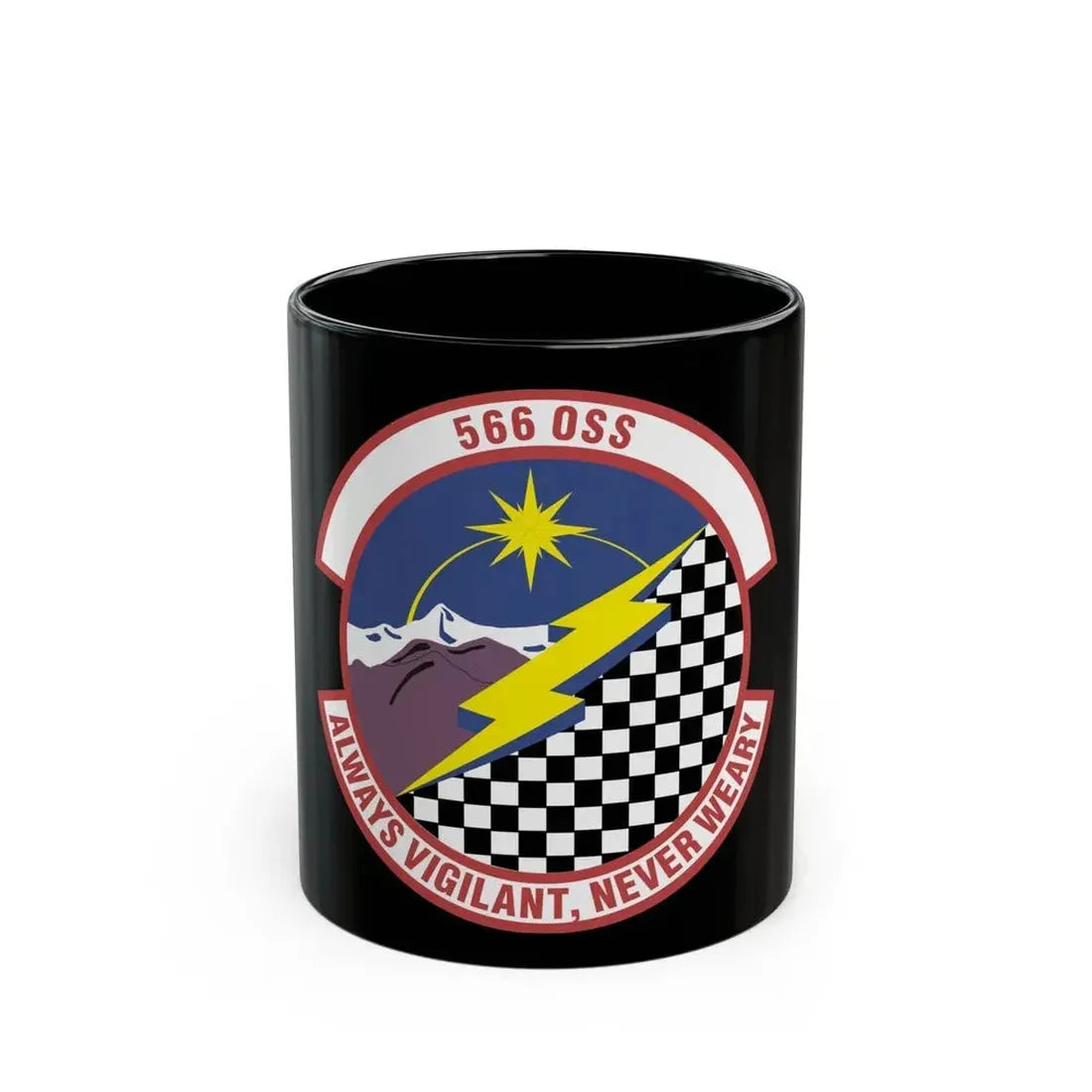 566th Operations Support Squadron (U.S. Air Force) Black Coffee Mug 11oz - Go Mug Yourself