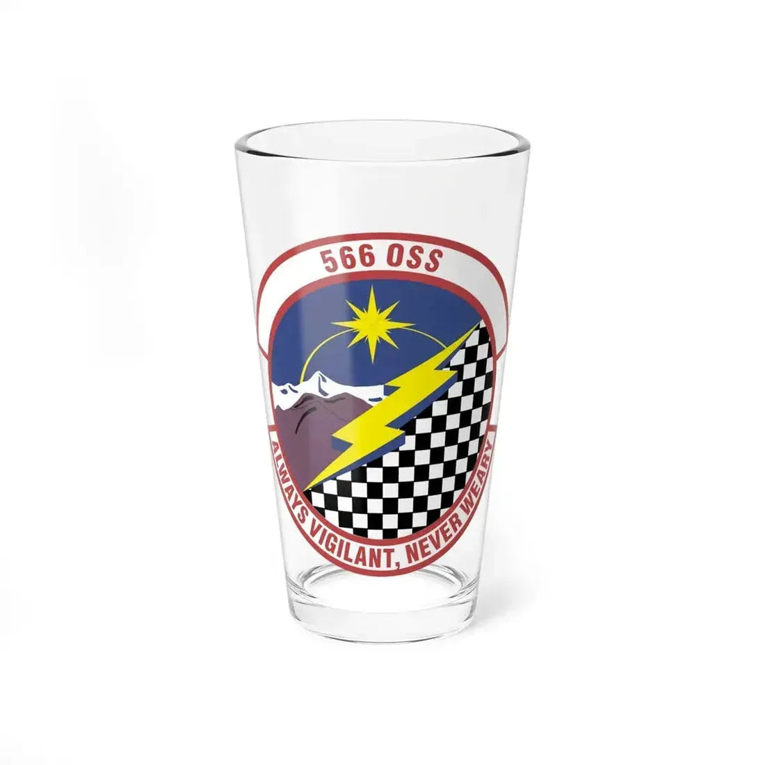 566th Operations Support Squadron (U.S. Air Force) Pint Glass 16oz 16oz - Go Mug Yourself