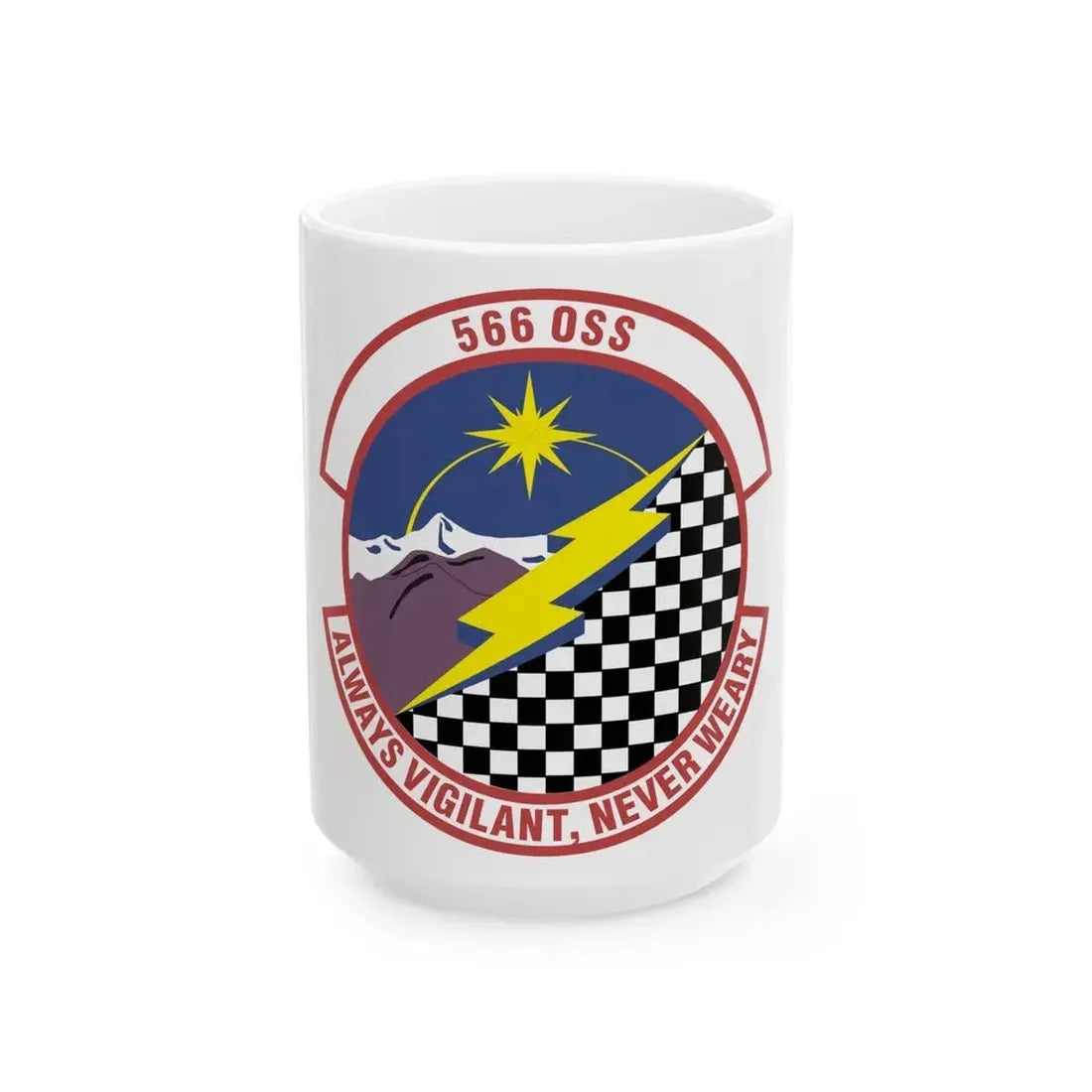 566th Operations Support Squadron (U.S. Air Force) White Coffee Mug 15oz - Go Mug Yourself