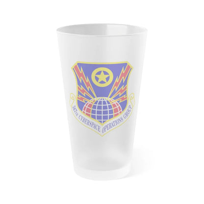 567 Cyberspace Operations Group ACC (U.S. Air Force) Frosted Pint Glass 16oz-16oz-Frosted-Go Mug Yourself