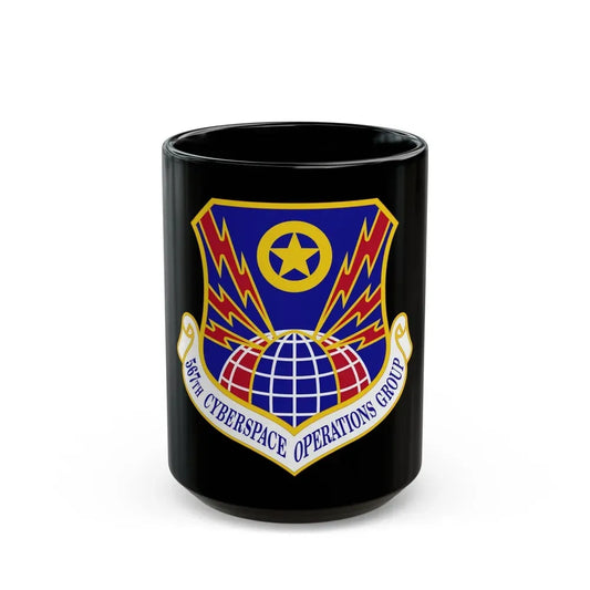 567 Cyberspace Operations Group ACC (U.S. Air Force) Black Coffee Mug 15oz - Go Mug Yourself
