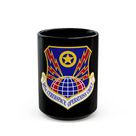 567 Cyberspace Operations Group ACC (U.S. Air Force) Black Coffee Mug 15oz - Go Mug Yourself