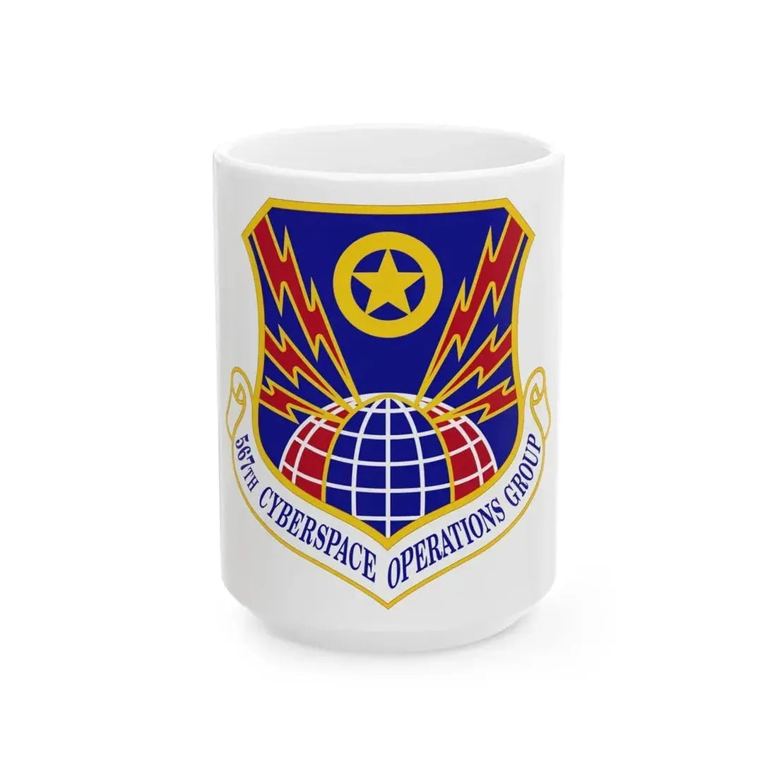567 Cyberspace Operations Group ACC (U.S. Air Force) White Coffee Mug 15oz - Go Mug Yourself