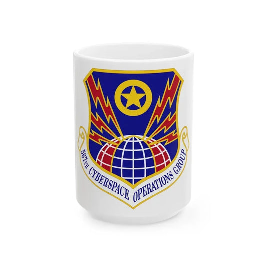567 Cyberspace Operations Group ACC (U.S. Air Force) White Coffee Mug 15oz - Go Mug Yourself