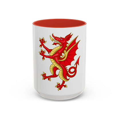 Tudor Dragon Badge - Accent Coffee Mug