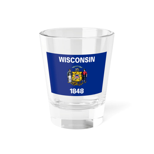 Flag of Wisconsin (United States) Shot Glass 1.5oz