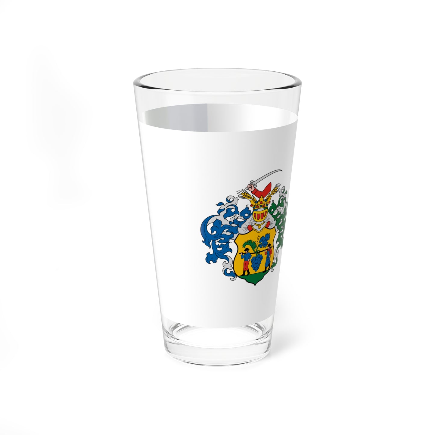 Flag of Villany variant (Hungary) Pint Glass 16oz