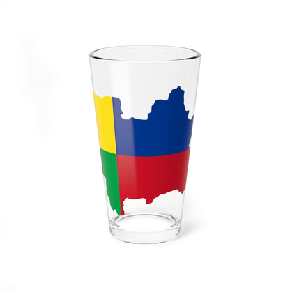 Flag Map Of The Zilina Region (Slovakia) Pint Glass 16oz