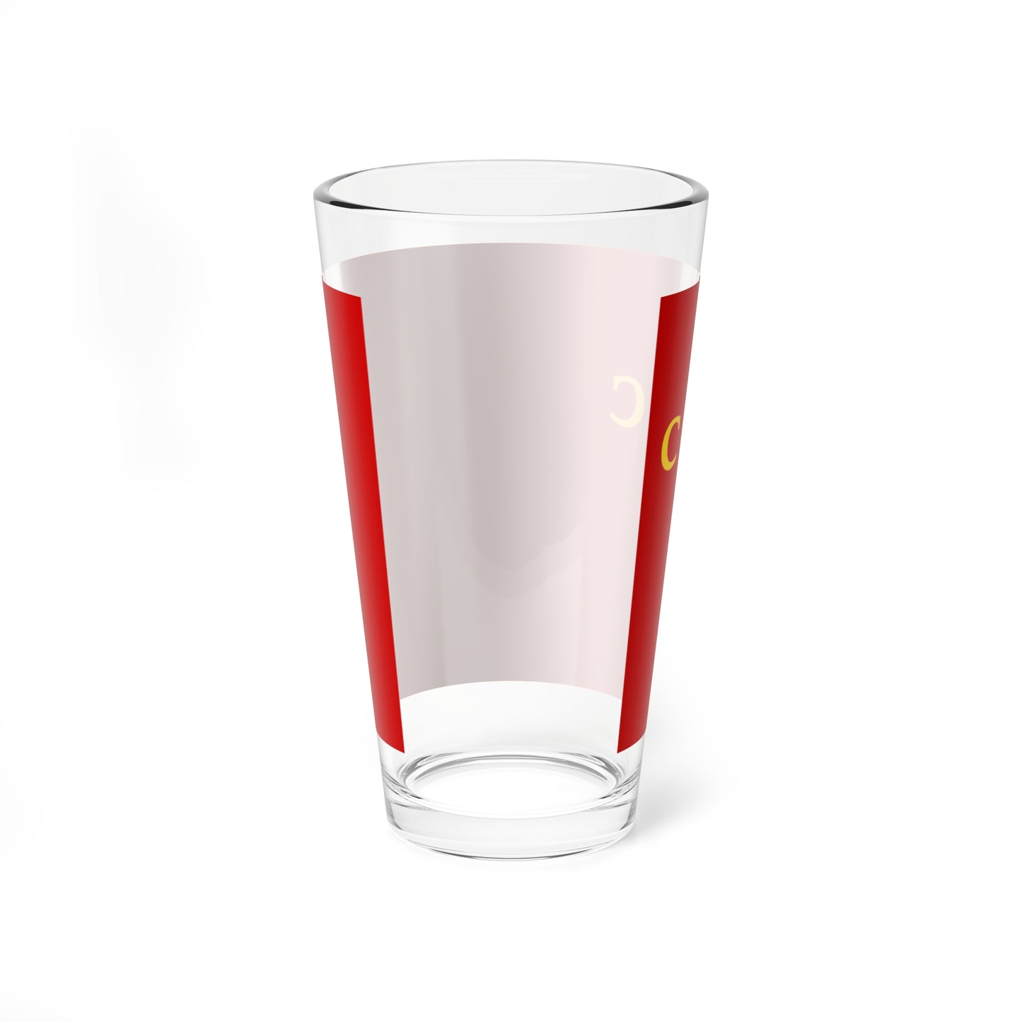 Flag of Russia 1918 cross (Russia) Pint Glass 16oz