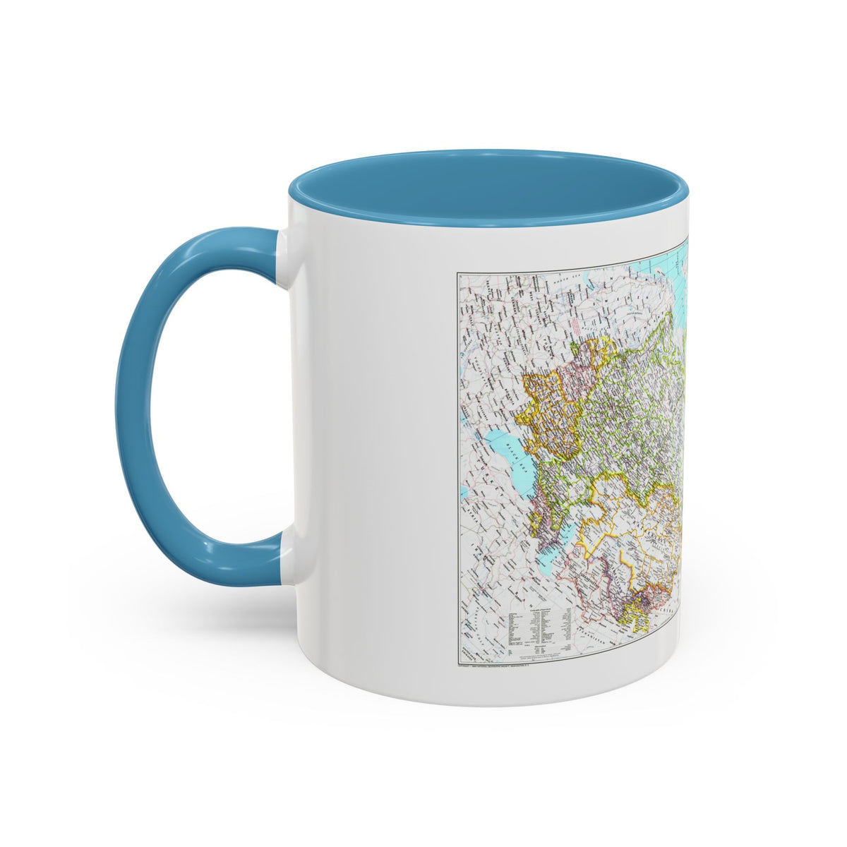 Russia - Soviet Union 1 (1990) (Map) Accent Coffee Mug