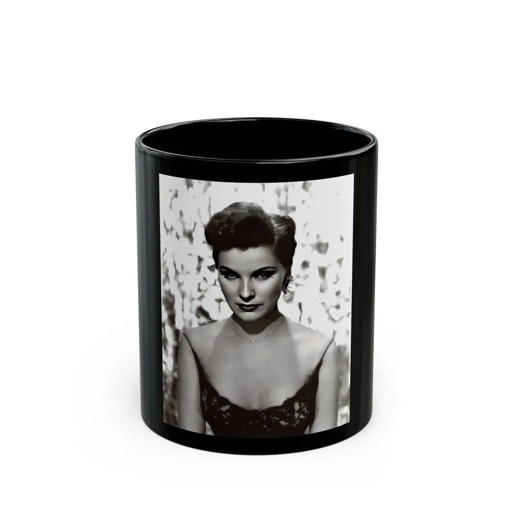 Debra Paget #48 1 (Vintage Female Icon) Black Coffee Mug-11oz-Go Mug Yourself