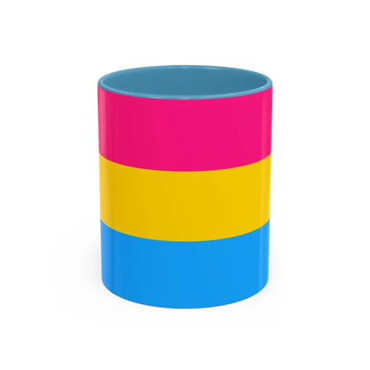 Pansexuality Pride Flag - Accent Coffee Mug-11oz-Light Blue-Go Mug Yourself