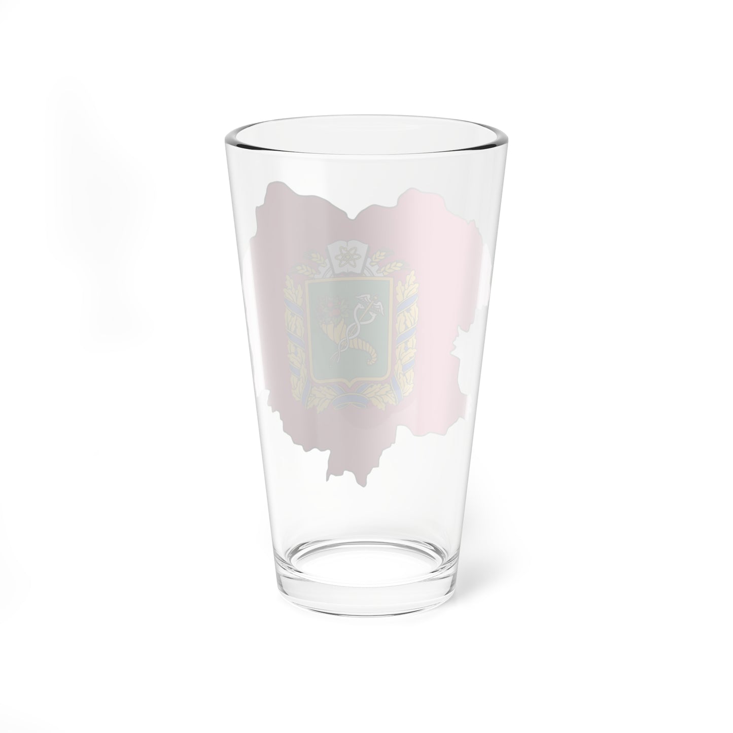 Flag-map of Kharkiv Oblast variant (Ukraine) Pint Glass 16oz