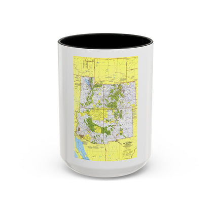 USA - Southwest 1 (1977) (Map) Accent Coffee Mug