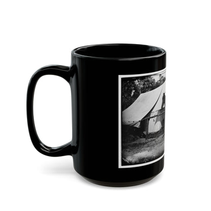 Morris Island, South Carolina. General Quincy A. Gillmore In Front Of His Tent (U.S. Civil War) Black Coffee Mug