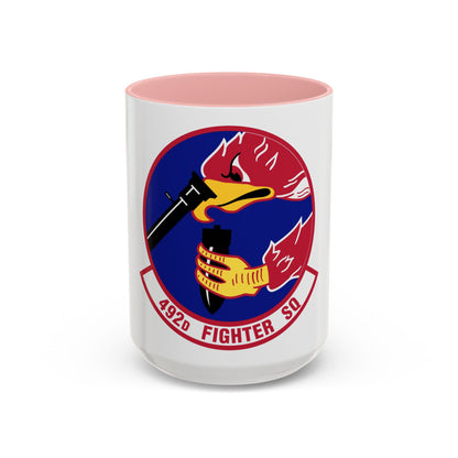 492d Fighter Squadron (U.S. Air Force) Accent Coffee Mug