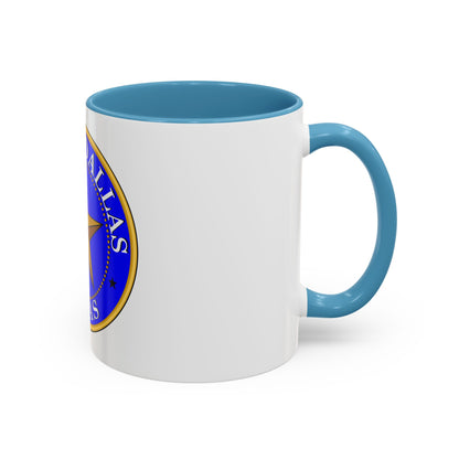 Seal of Dallas - Accent Coffee Mug